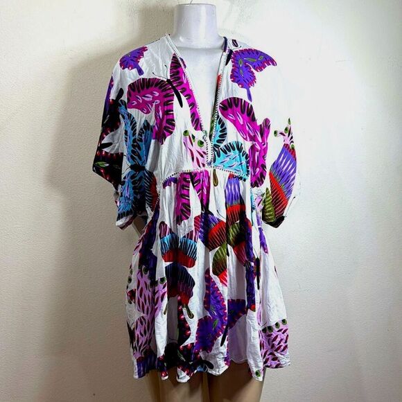(A5) Desigual. Very fluid and fresh short tunic made of LenzingEcovero. - Picture 5 of 13